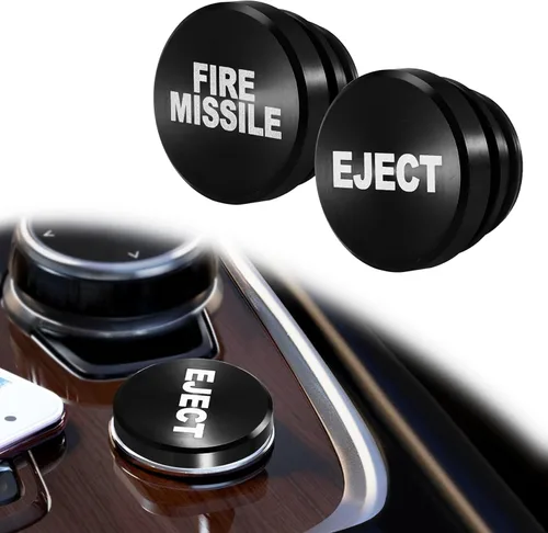 UYYE Enchufe para encendedor de cigarrillos, enchufe de aluminio a prueba de polvo, botón de bandera estadounidense, accesorios para el interior del
