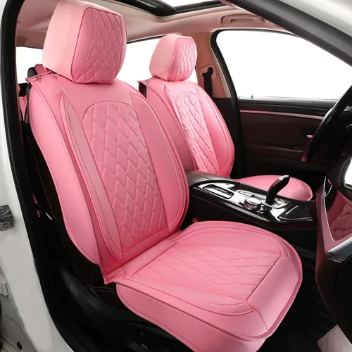 Miniatura 14 de MIROZO - Juego completo de fundas para asientos de cuero para automóvil, fundas de cuero para asientos de automóvil, protectores de asientos de Beige