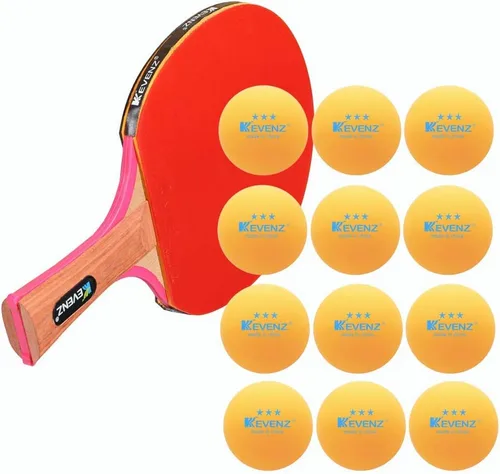 Miniatura 2 de KEVENZ Paquete de 60 pelotas de ping pong de 3 estrellas, pelota de tenis de mesa avanzada de 1.57 pulgadas + mm, pelotas de ping pong al aire