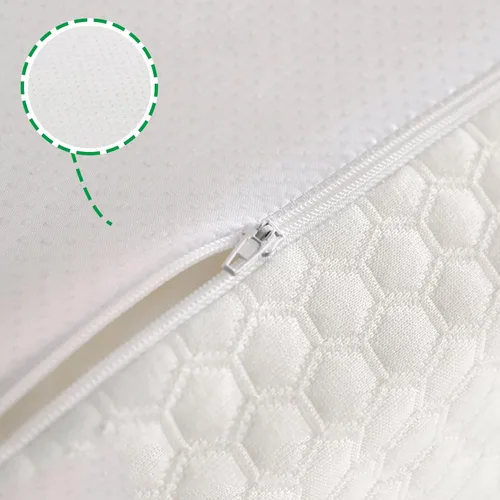 Miniatura 8 de Cubrecolchón de espuma viscoelástica de gel, cubrecolchón de enfriamiento blanco tamaño Queen, protector de colchón de enfriamiento ajustable, 3.9 in