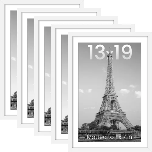 Miniatura 55 de upsimples - Portarretratos de 11 x 14 para galería de fotografías. Marcos para fotos de 8 x 10 pulgadas con paspartú o de 11 x 14 pulgadas sin Dorado
