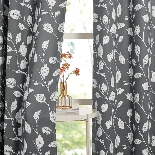 KGORGE Cortinas opacas para sala de estar, aislamiento térmico, cortinas insonorizadas y cortinas estilo rústico estilo bohemio para cocina,
