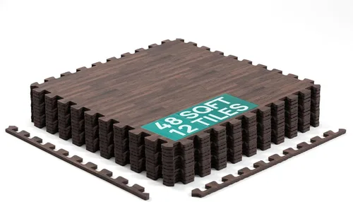 Miniatura 11 de Yes4All Alfombrillas Entrelazadas de EVA, Baldosas de Suelo tipo Rompecabezas, Acolchado de Suelo de Espuma con Borde para Muebles, Espacio