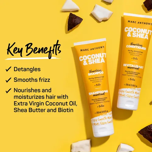 Miniatura 2 de Marc Anthony Set de champú y acondicionador voluminizador con aceite de coco y manteca de karité, cuidado del cabello nutritivo e hidratante