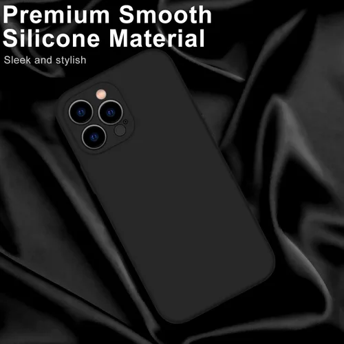 Miniatura 3 de DEENAKIN Funda para iPhone 14 Pro Max con protector de pantalla, funda para cámara mejorada, goma de gel de silicona suave probada contra caídas