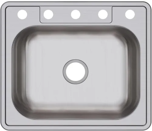 Miniatura 29 de Elkay D12522 Dayton Fregadero de Cocina de Acero Inoxidable de 25" de Empotrar de Una Sola Cubeta - 1 Orificio para Grifo