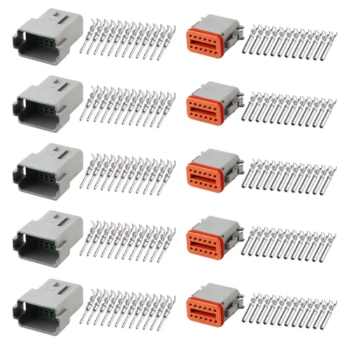 Miniatura 8 de Kit de conectores a granel DT, conectores de 2P, 3P, 4P, 6P, 8P y 12P, conector de cable impermeable DT de 12 pares, kit de conector de enchufe