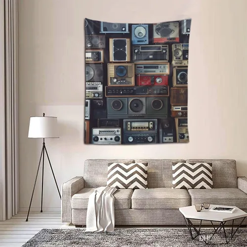 Miniatura 5 de HJTRW Tapiz floral para colgar en la pared, 60 x 51 pulgadas, tapiz para dormitorio, divertido tapiz de pared, arte de pared, manta de pared