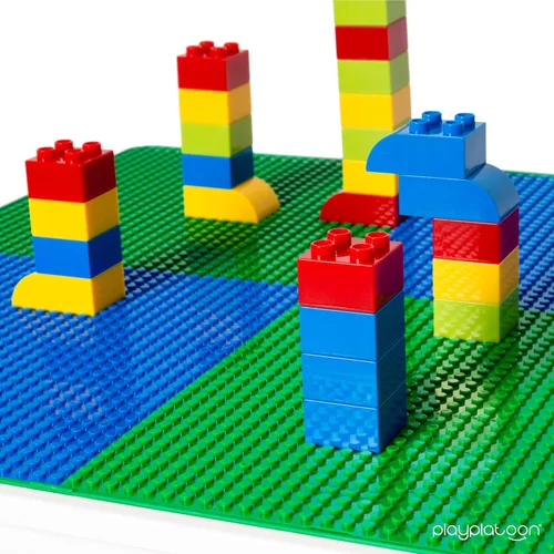 Miniatura 6 de Play Platoon Mesa y Silla de Actividades 5 en 1 para Niños - Mesa de Bloques de Construcción, STEM, Manualidades y Sensoriales para Niños Pequeños