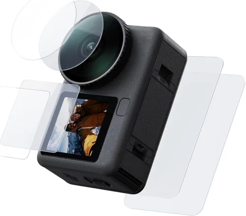 Miniatura 8 de TELESIN Protector de pantalla para DJI Osmo Action 6, lente, pantalla delantera/trasera, protector de vidrio templado para accesorios DJI Osmo