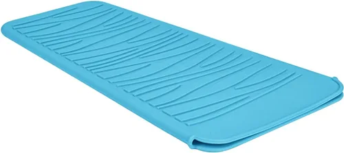 Miniatura 23 de Alfombrilla de viaje de silicona resistente al calor para plancha de pelo (1 paquete, rosa malva, 11 x 5.3 pulgadas)