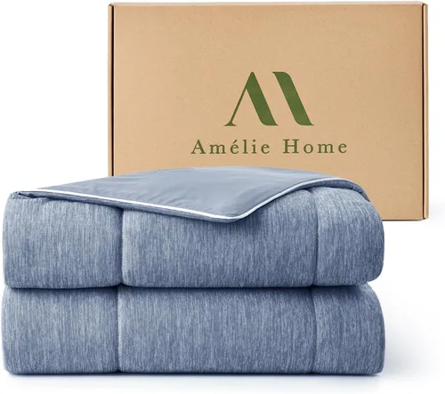 Miniatura 10 de Amélie Home Edredón Refrescante Tamaño Twin, Manta Refrescante Ligera de Doble Cara para Personas que Duermen con Calor, Edredón Refrescante