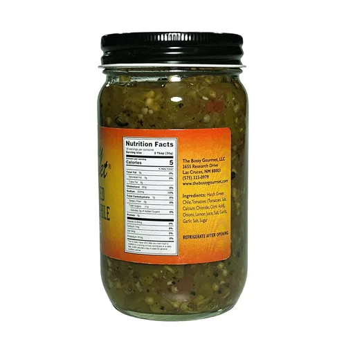 Miniatura 2 de The Bossy Gourmet Hatch Salsa Chile verde tostada a llama, paquete de 6