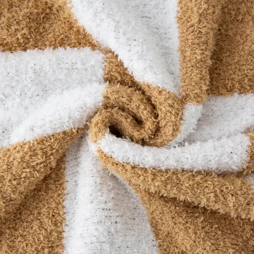 Miniatura 8 de YIRUIO Manta Throw a Cuadros Tablero de Ajedrez Esponjosa Peluda Cálida Cómoda Reversible Súper Suave Acogedora para Decoración del Hogar Cama Sofá