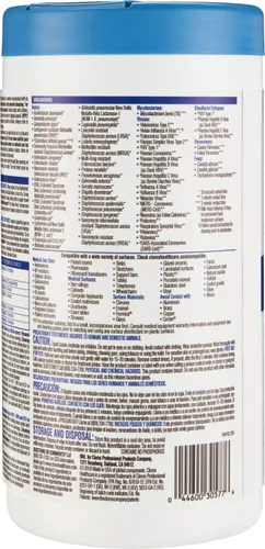 Miniatura 2 de Clorox Healthcare Bleach Toallitas germicidas, 6 x 5 pulgadas, recipiente de 150 unidades (el paquete puede variar)