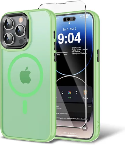 Miniatura 124 de Funda para iPhone 11 con protector de pantalla, compatible con MagSafe, ultra delgada, translúcida, mate, a prueba de golpes, color negro