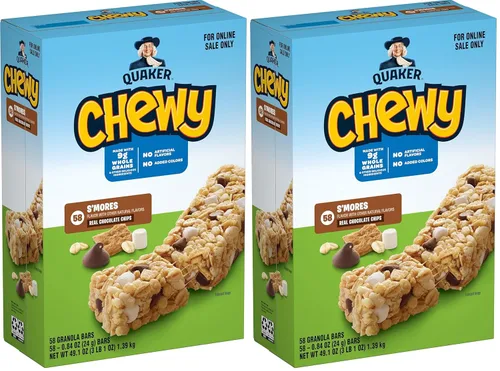 Miniatura 20 de Quaker Barras de granola masticables, S'mores, 58
