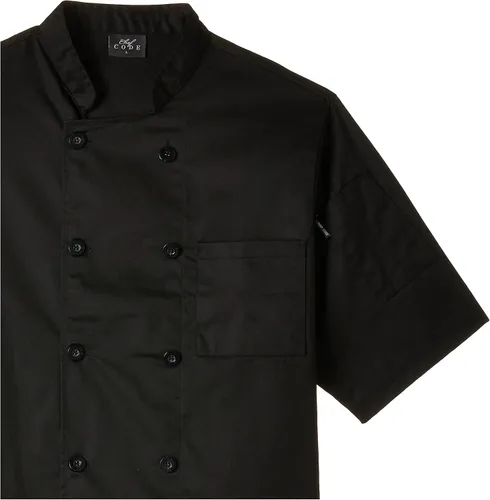 Miniatura 4 de Chef Code Abrigo de chef clásico unisex de manga corta para hombre