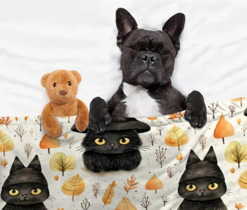 Miniatura 8 de Manta de bebé de Halloween con hojas de otoño y gato negro, súper suave, manta acogedora para recién nacido, manta de recepción para bebé, manta