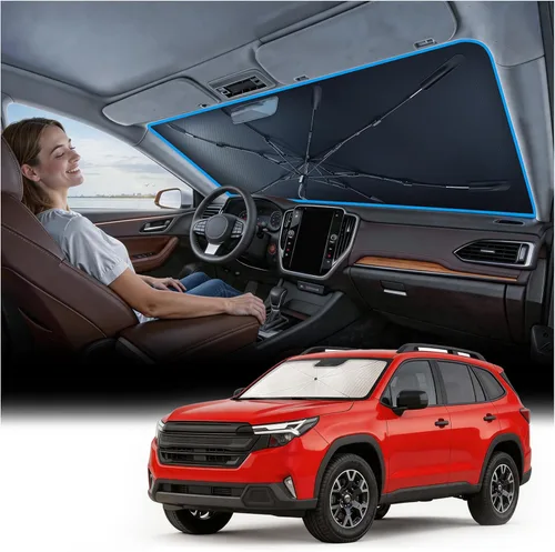 Miniatura 75 de Nmoiss [Escudo térmico con revestimiento de vinilo] Parasol para parabrisas personalizado para Mazda 3, protege el automóvil de los rayos solares