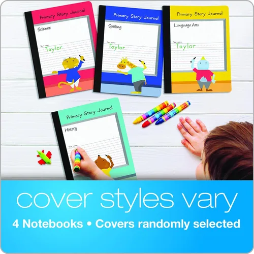 Miniatura 6 de Cuadernos de composición primaria Oxford, diario de escritura y dibujo para niños, Pre-K, grados K-2, 100 hojas/200 páginas, 9 3/4 x 7 1/2, (63784)