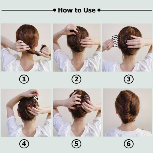 Miniatura 6 de 6 peines laterales de metal para el cabello, pinzas para el cabello, pinzas para el cabello, para moño, forma de U para peinado vintage, accesorios