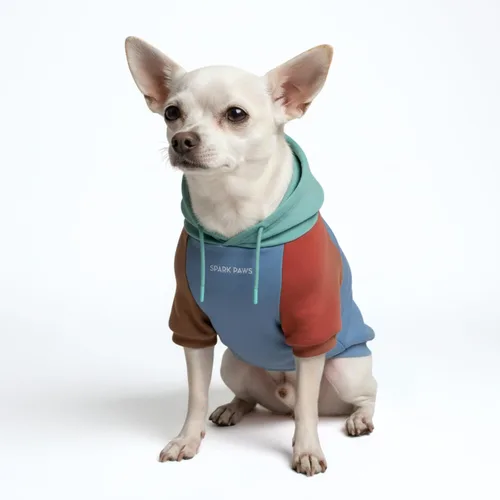 Miniatura 85 de Spark Paws Sudadera con capucha para perro, suéter de primera calidad para perros pequeños, medianos y grandes Trajes cálidos para bulldogs