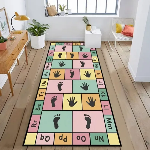 Miniatura 9 de Hopscotch - Alfombras de juego para niños, alfombra educativa del alfabeto ABC, sala de juegos, dormitorio, sala de estar, decoración de aprendizaje