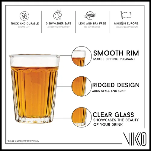 Vikko Vasos de chupito de 1.5 onzas, juego de 12 vasos pequeños de licor y alcohol, vasos de barra de tequila duraderos para bebidas alcohólicas y
