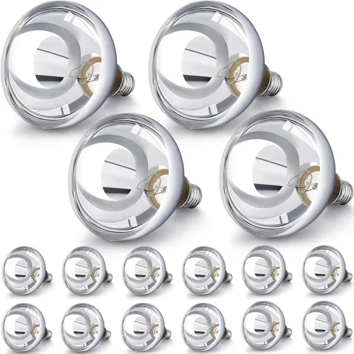 Miniatura 18 de VIHOSE Paquete de 4 lámparas de calor de 125 W, 120 V, R40, bombillas incandescentes de vidrio, bombillas de calefacción incandescentes para re