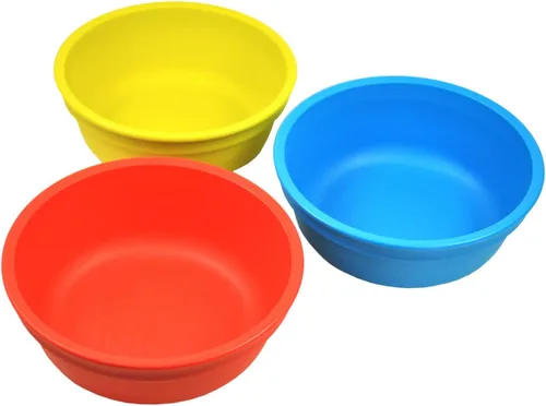Miniatura 18 de Re-Play Juego de 3 cuencos de 12 onzas para niños pequeños, de pared profunda, duraderos y reutilizables, aptos para lavavajillas y microondas, sin