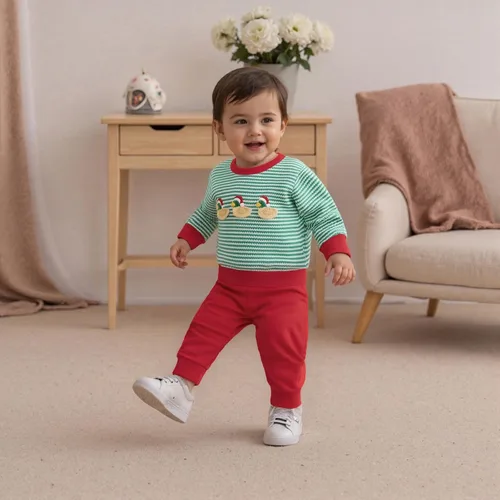 Miniatura 194 de Conjunto de camisa larga y divertida para bebé niño y niña, ropa de primera Navidad, 6, 12, 18, 24 meses, 2T