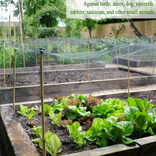 Miniatura 7 de Red de protección tejida para pájaros de 4,6 x 4,6 m, malla de 1,3 cm, fuerte red de protección contra pájaros para árboles frutales, arándanos