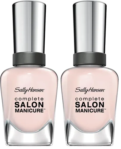 Miniatura 7 de Sally Hansen Esmalte de uñas de manicura de salón completo Color de uñas multibeneficio Fórmula fortalecedora de queratina 012 blancos perlados