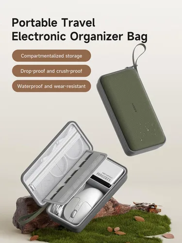 Miniatura 3 de Hagibis Organizador de artículos electrónicos, estuche de viaje organizador de cables, bolsa portátil impermeable para cable, cargador, banco