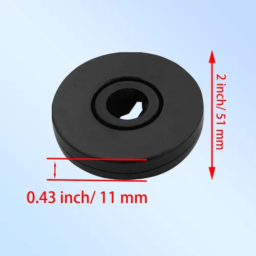 Miniatura 3 de 4 Piezas Negro 2 pulgadas Acrílico Lazy Susan Organizador Giratorio de Mesa con Rodamientos - Placa Giratoria Redonda para Estante de Especias