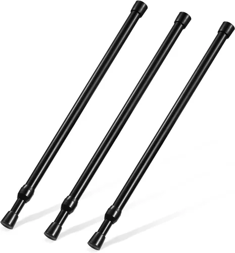 Miniatura 16 de Goowin - Varilla de tensión pequeña de 16 a 28 pulgadas, diámetro de 5/8 pulgadas de diámetro, sin taladrar, varillas de tensión cortas expandibles