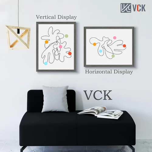 Miniatura 268 de VCK Marcos para póster de madera maciza de 22.375 x 34 pulgadas, marco de fotos A1 negro con montaje en pared, paquete de 3
