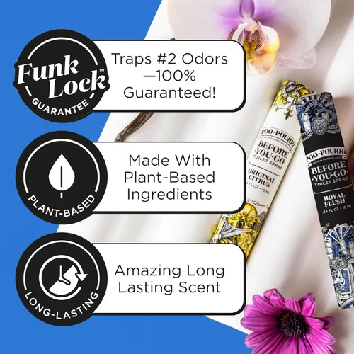 Miniatura 4 de Poo-Pourri Before-You-Go - Aerosol para inodoro, color Royal Flush, tamaño de viaje, 0.3 onzas líquidas, eucalipto y menta verde