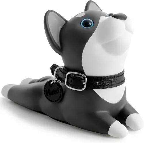 Miniatura 9 de Tope de puerta de perro lindo DomeStar, tope de puerta decorativo de animal Shiba Inu con cuña, amarillo