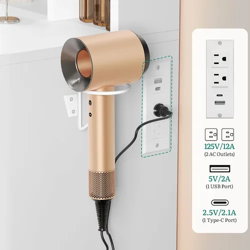 Miniatura 5 de YITAHOME Escritorio de tocador con espejo y luces, tocador de maquillaje grande de 59 pulgadas con tomas de corriente y 5 cajones, 3 modos