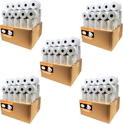 Miniatura 11 de (10 Rolls) 3 1/8 x 230 thermal paper square POS cash register thermal receipt paper rolls bpa free BuyRegisterRolls