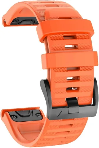 Miniatura 9 de ISABAKE Correa de reloj para Garmin Fenix 7X/Fenix 6X/Fenix 5X, 1.024 in QuickFit Pulsera de silicona para Fenix 8 2.008 in/Enduro 2/3