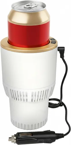 Miniatura 10 de Smart 2 en 1 calentador de taza de coche enfriador de taza de viaje calentada, control de temperatura, calentador de café de coche taza de café