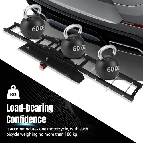Miniatura 7 de Adjustable Road Bike Storage Bracket Anti Tilt Auto Trailer Holder Rust Proof for SUVs Cars Trucks