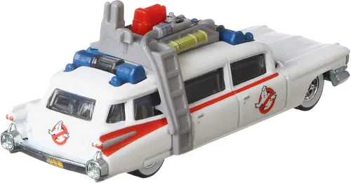 Miniatura 2 de Hot Wheels Real Riders Ghostbusters Classic ECTO-1 Vehículo de Fundición a Presión Escala 1:64