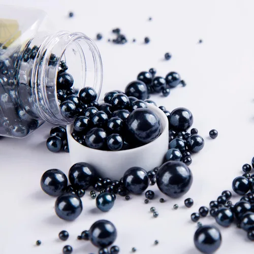 Miniatura 9 de Sentovac Green Pearls - Mezcla de chispas Gránulos comestibles para pasteles, 1 botella de 4.23 onzas / 4.23 oz para bodas, fiestas, hornear