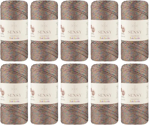 Miniatura 13 de Sensy Premium Cuerda de Poliéster de 2mm 251 Yardas Cuerda de Polipropileno 100% Cordón de Macramé 2mm Cordón para Bolsa de Ganchillo Cuerda