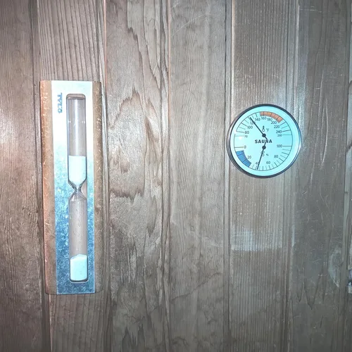 Miniatura 7 de Combo de termómetro e higrómetro para sauna – Medidor preciso de temperatura y humedad para salas de sauna, Rango de temperatura 70-250°F, Rango
