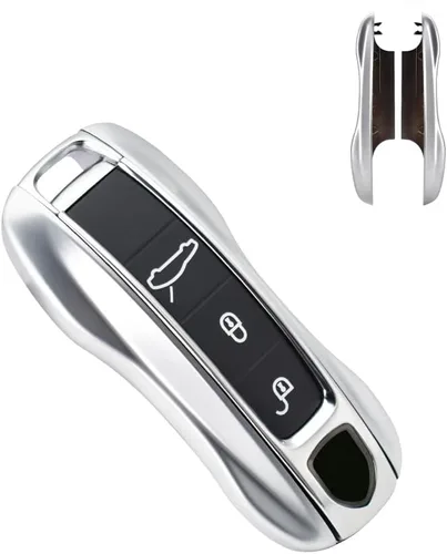Miniatura 8 de SANRILY Funda de Reemplazo para Llavero de Fibra de Carbono Textura para Porsche Cayenne 911 Taycan Panamera 2020, Entrada sin Llave, Llavero Remoto